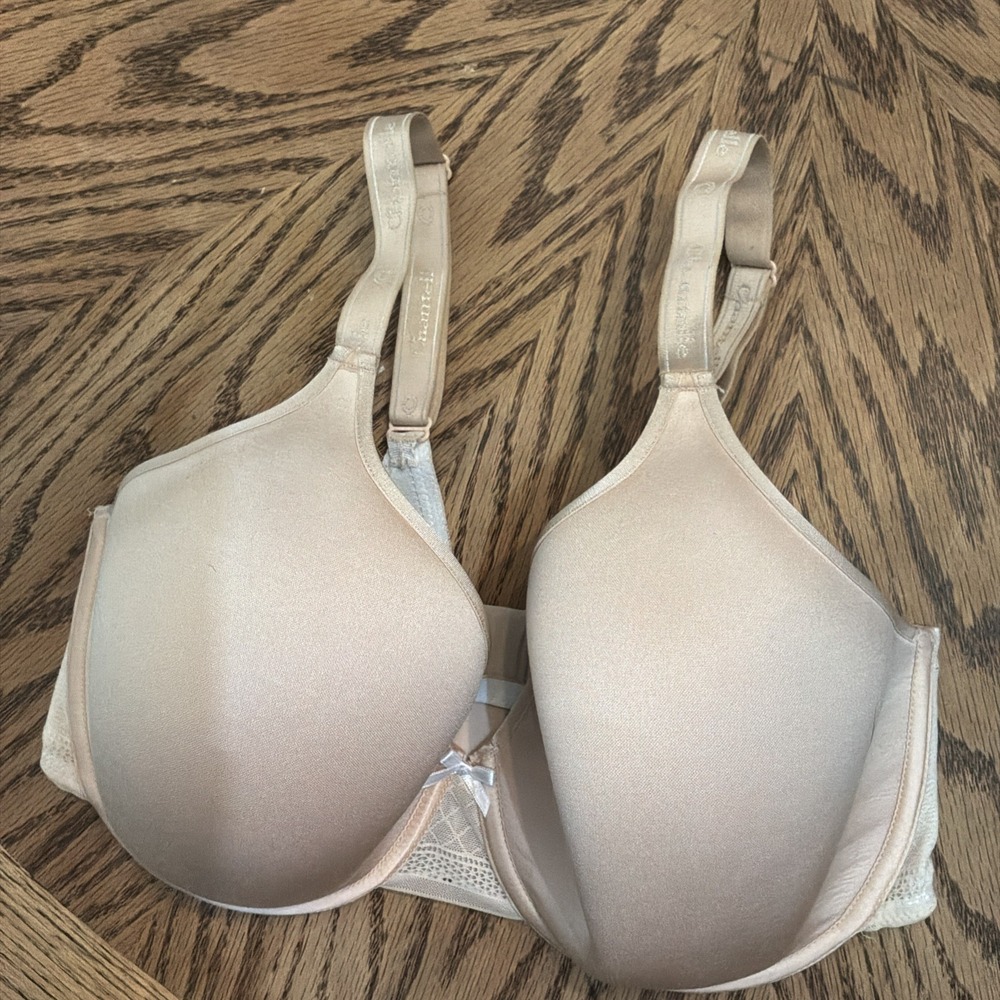 CHANTELLE Cachan Underwire Tan CS10065 Unlined Support UW Bra sz 34 I